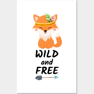 Cute baby fox Posters and Art